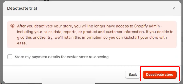 beehexa deactivate store again