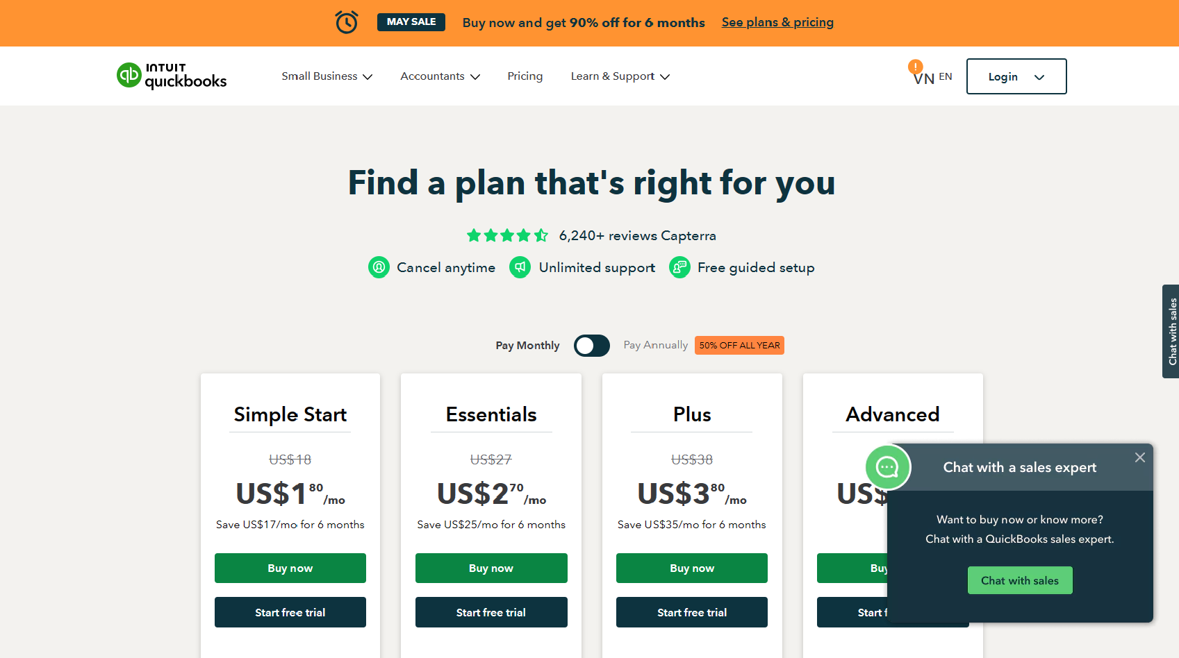 quickbooks pricing