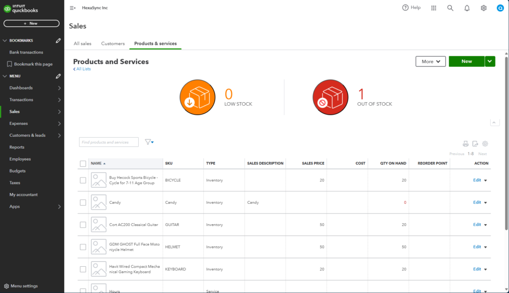 quickbooks product