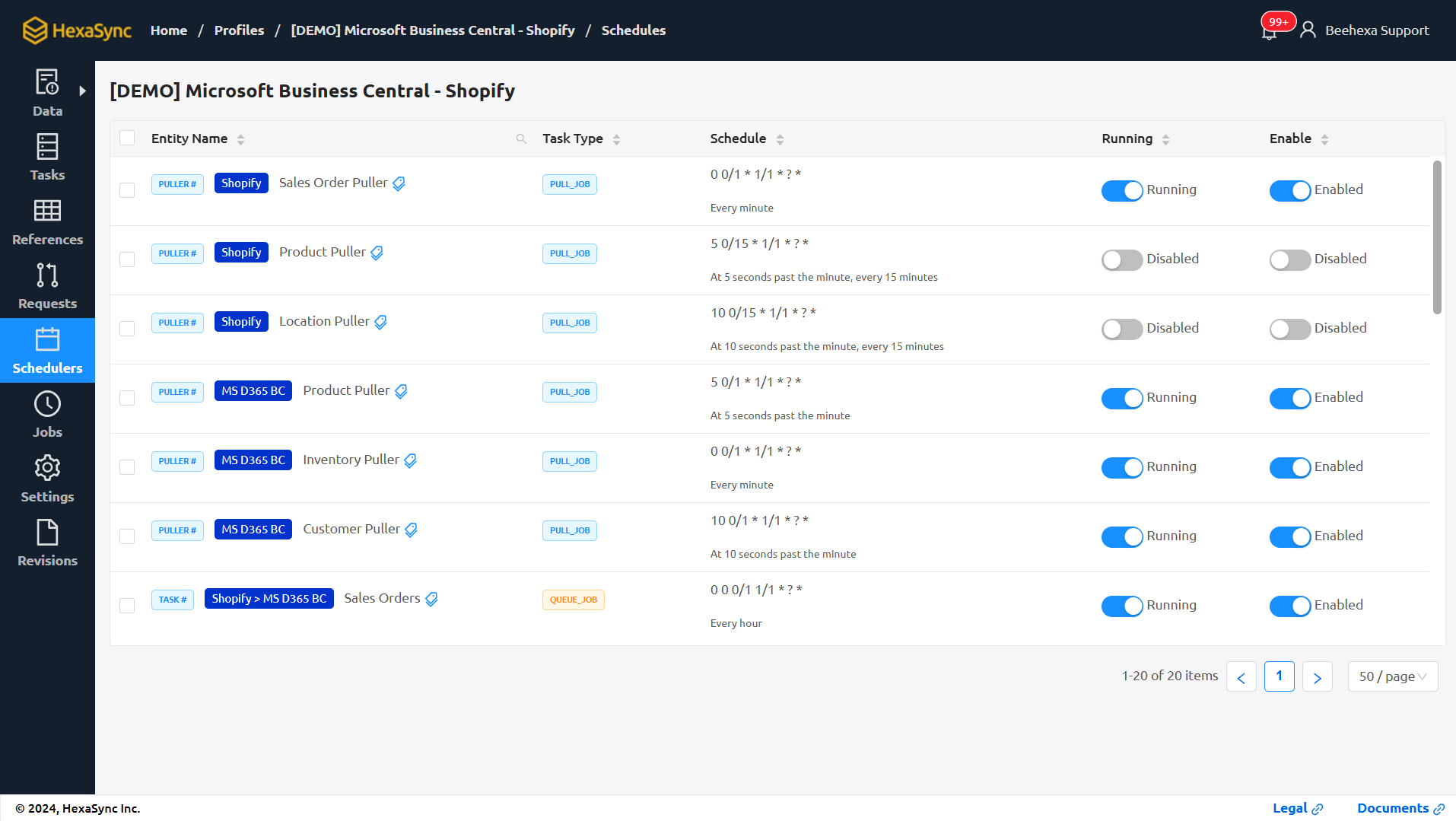 hexasync scheduler